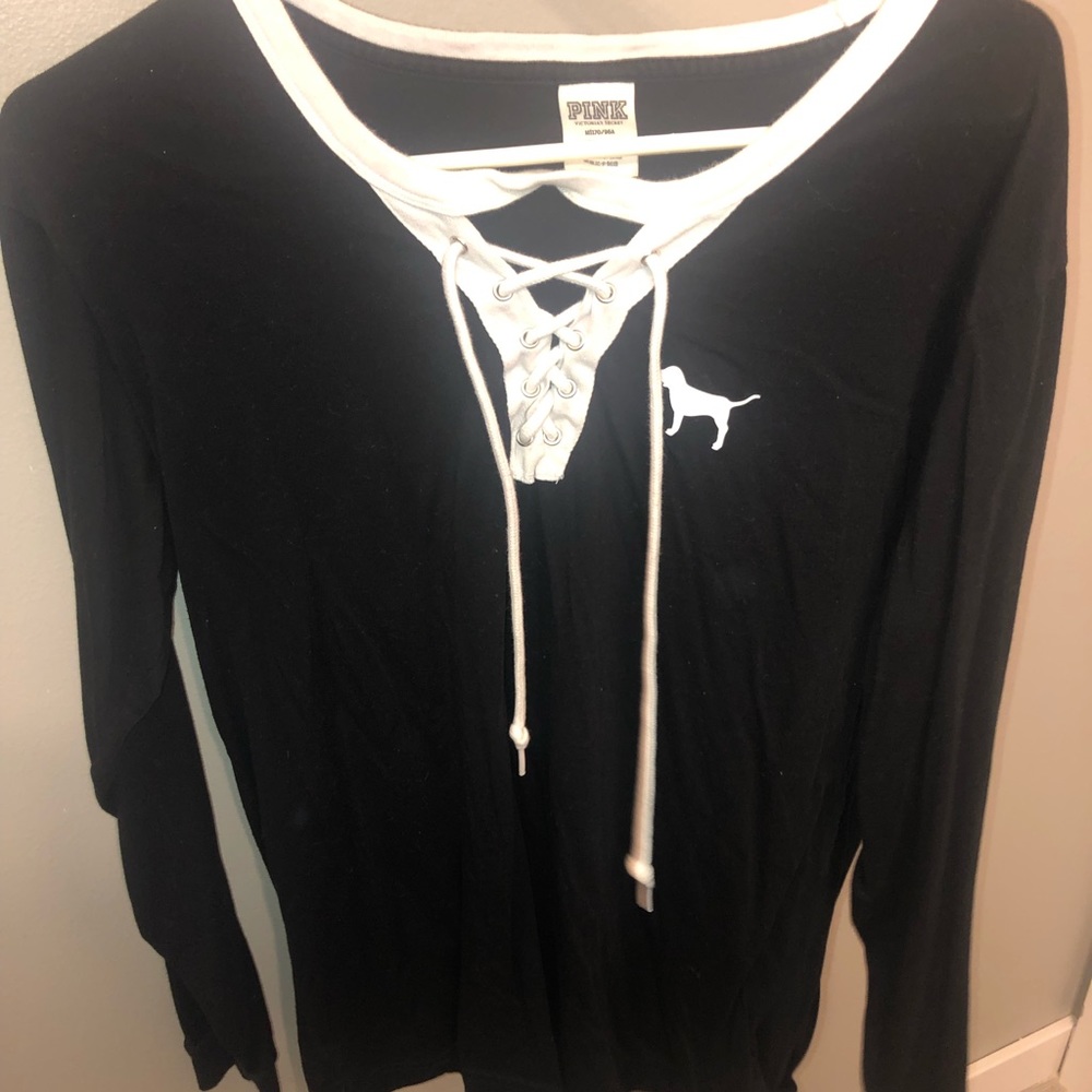 Pink: Long Sleeve Lounge Shirt